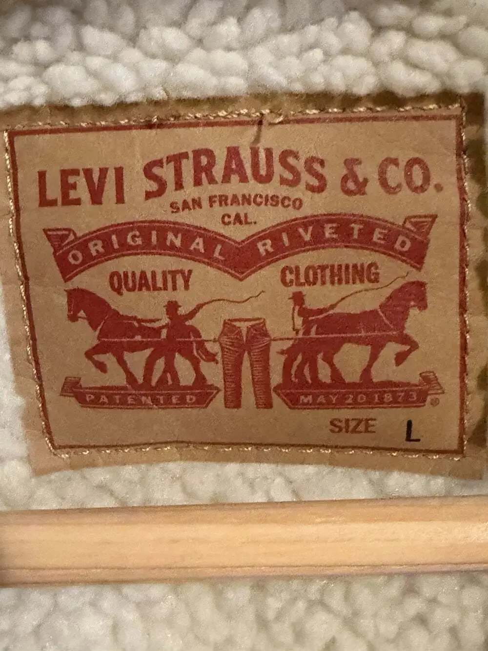 Levi’s Corduroy Jacket Men’s Large Tan Faux Sherpa Lined